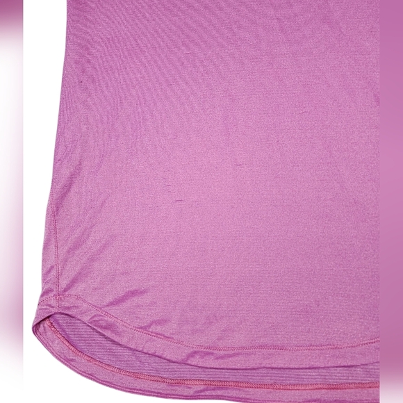 Lululemon What The Sports Tee Womens Size 6 Heathered Jewelled Magenta/Gold - Picture 12 of 12